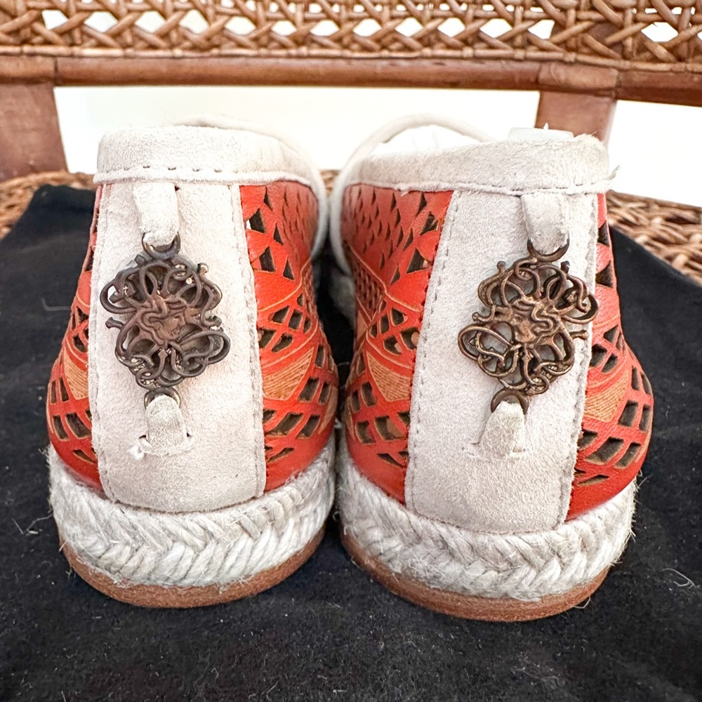 NWT $450 Cobra Society Handwoven Wool & Leather Espadrilles – Size 37 - Picture 4 of 7